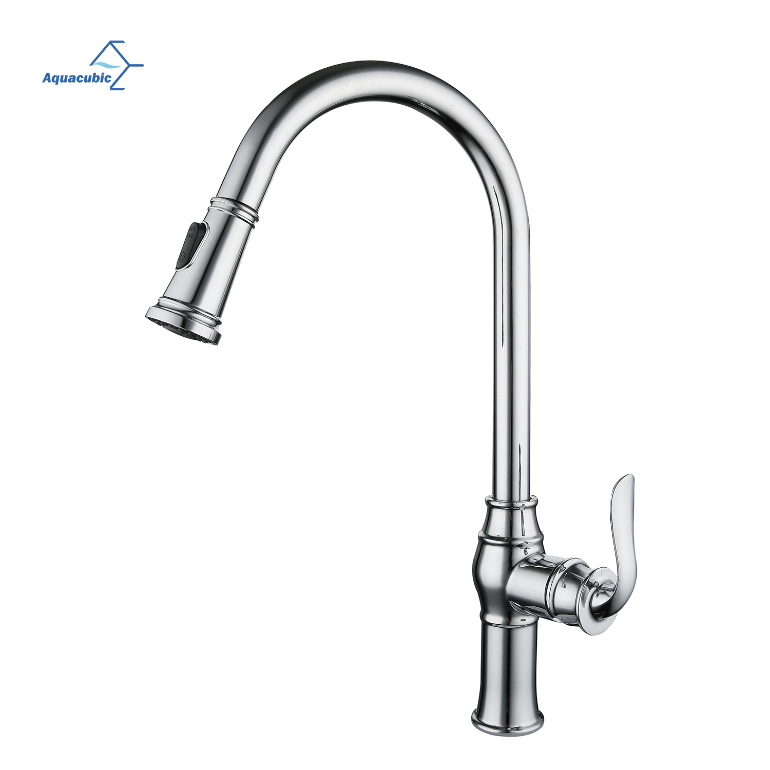  Aquacubic low lead cUPC Sanitair Contemporary Universal Pull Out Kitchen Kraan
